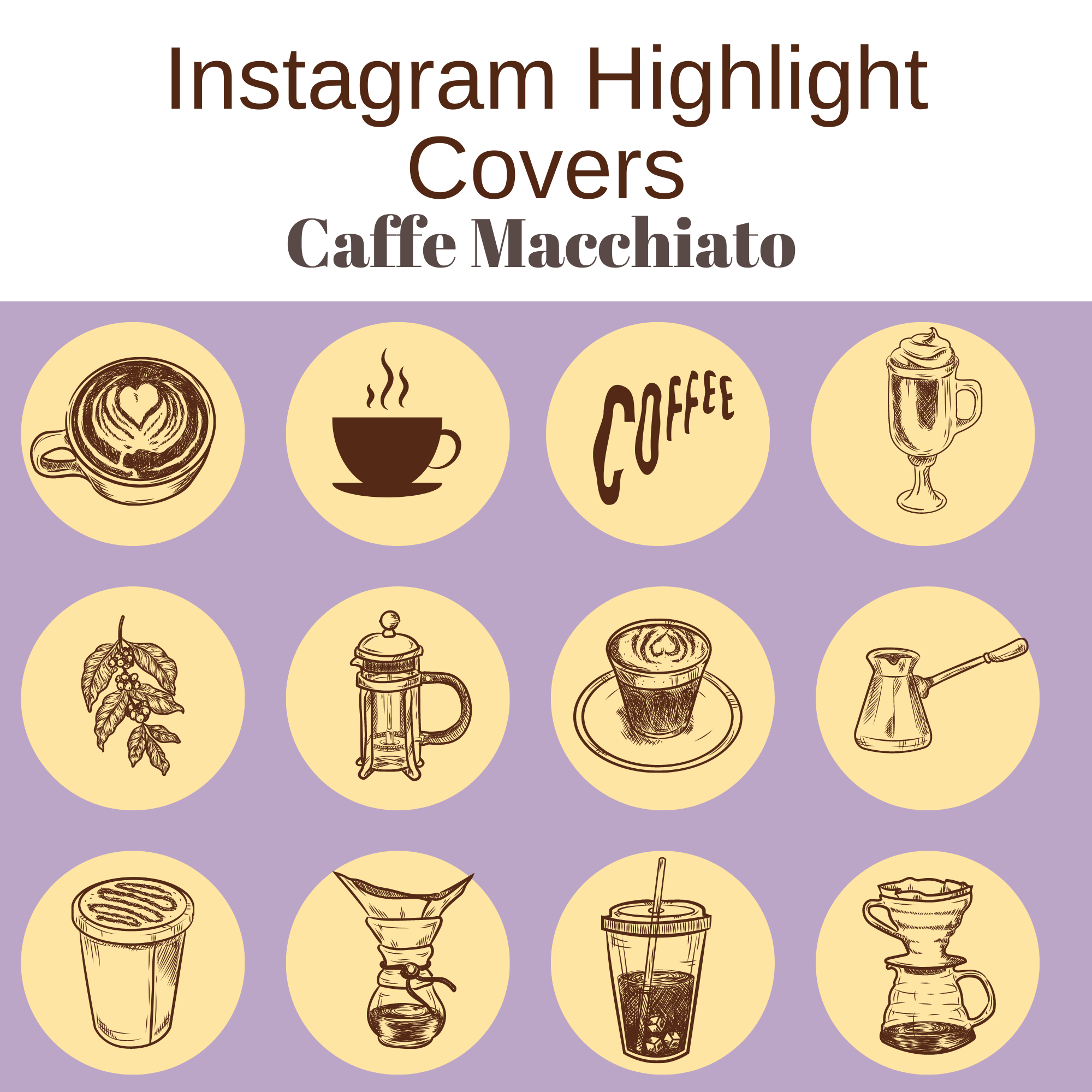Coffee Themed Instagram Story Highlight Covers| Download Now - Image 4